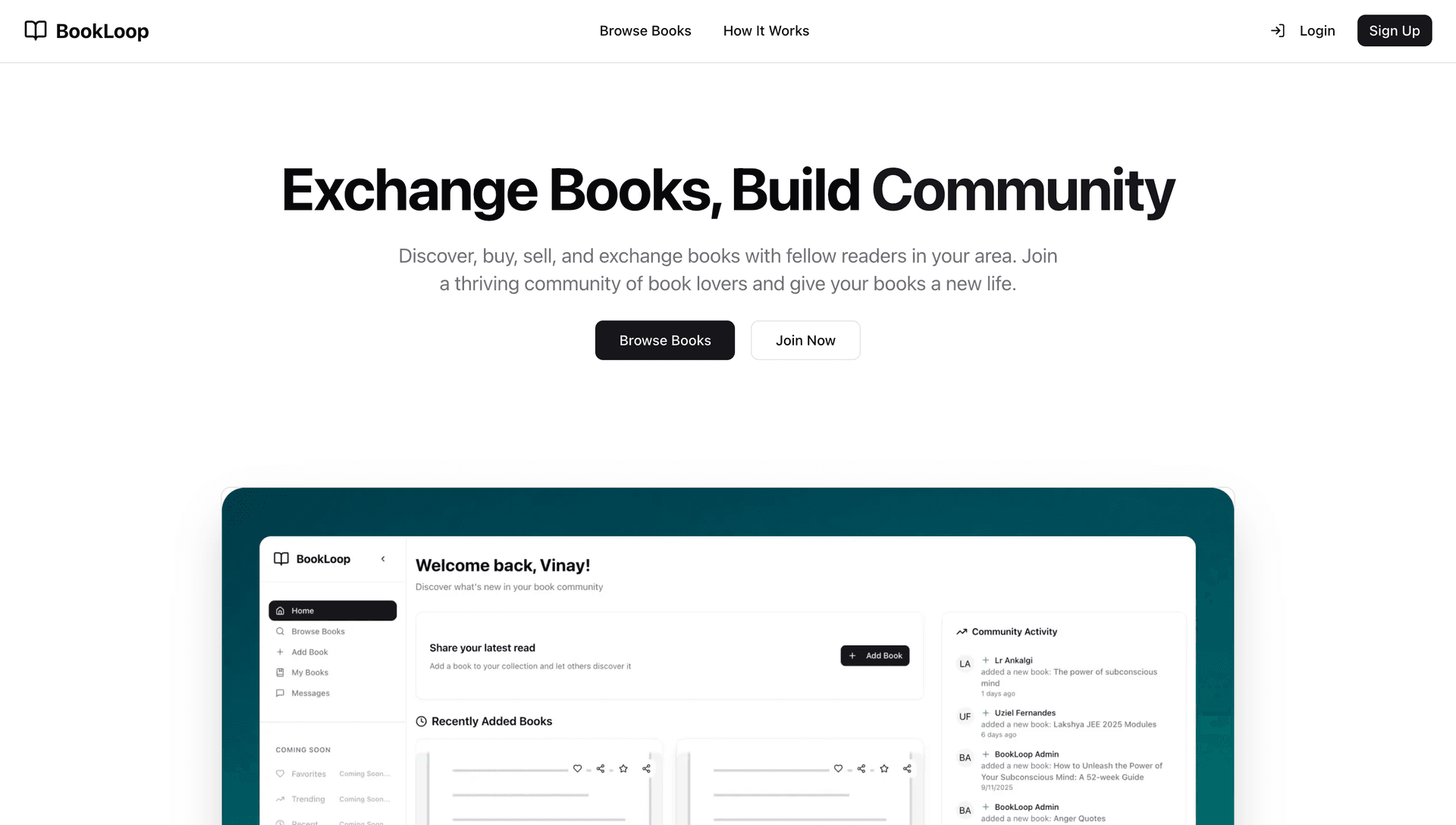 BookLoop Book Exchange Platform